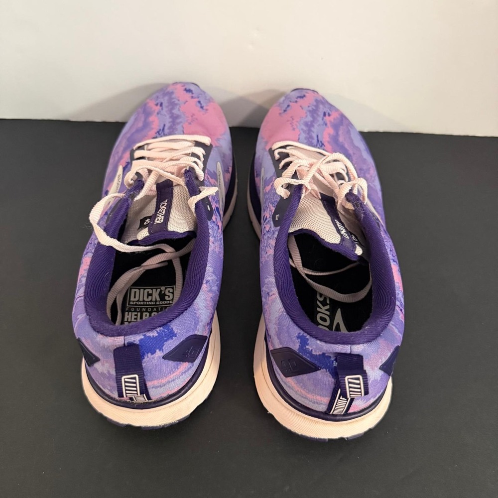 Brooks Revel 4 Together Victory Purple Pink Marble Running Shoes Size 10 - Picture 10 of 16